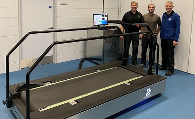 Installing a Treadmetrix instrumented treadmill at LJMU this week