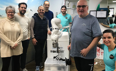 Summit clinical team visits Life Science Robotics for ROBERT® training