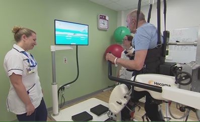 Lokomat on ITV News: Royal Bournemouth Hospital stroke services